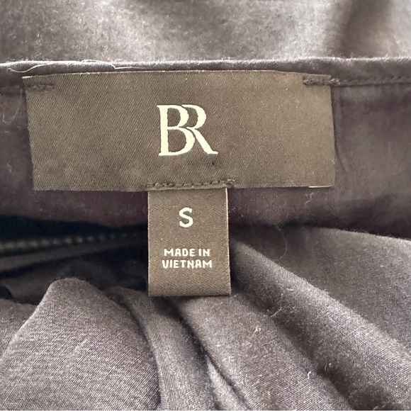 Banana Republic Eliana Cotton Silk Black Full Sleeve Dress Size Small - Picture 12 of 14